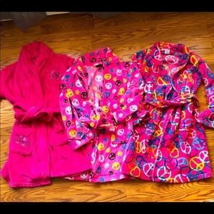 Lot of 3 Peace Robes, girls sizes 6-8